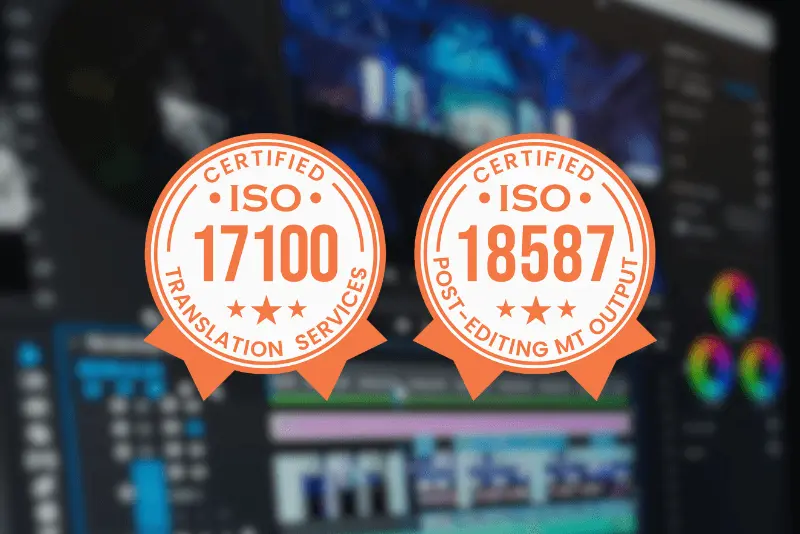 ISO Certified Video Translation