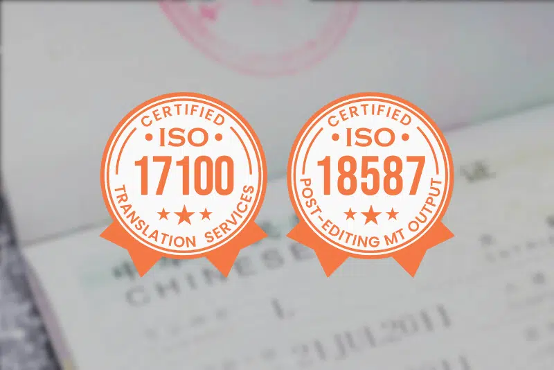 ISO Certified Visa Translation Services